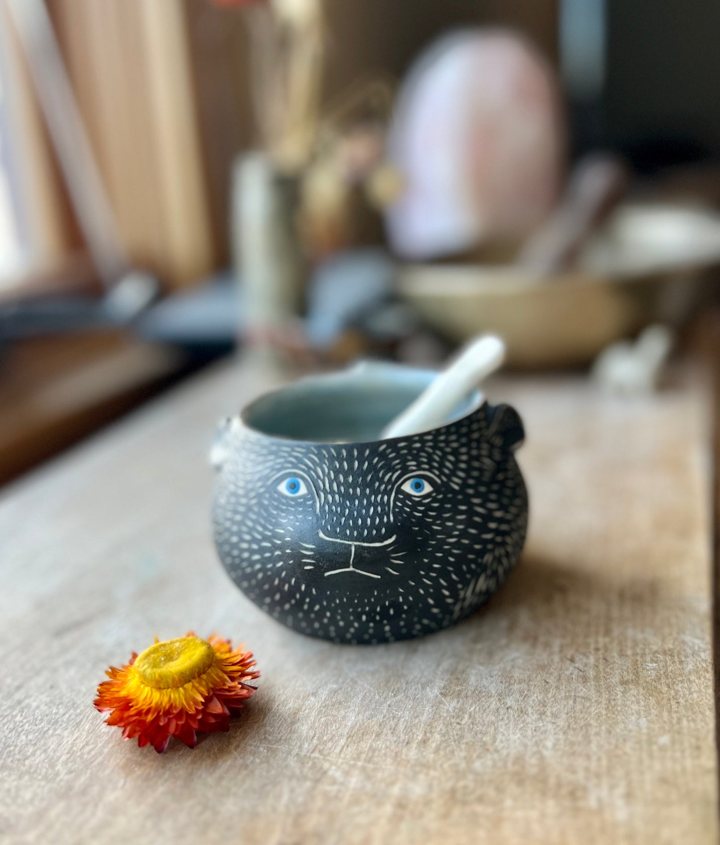 Disgruntled pika salt bowl