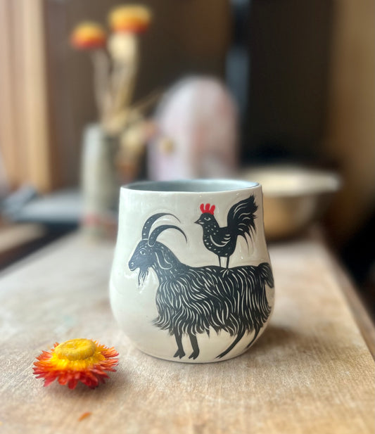 Chicken and goat cup